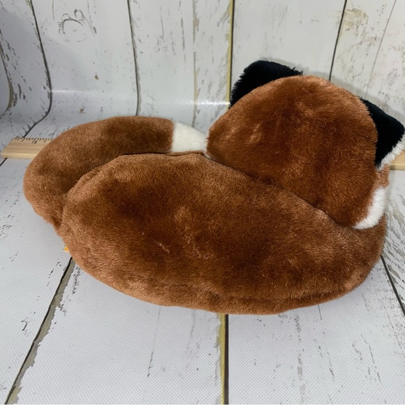 Vintage 24K Polar Puff SHY FOX Plush Toy Stuffed Animal RARE ‘89 Glass Eyes - Picture 3 of 13